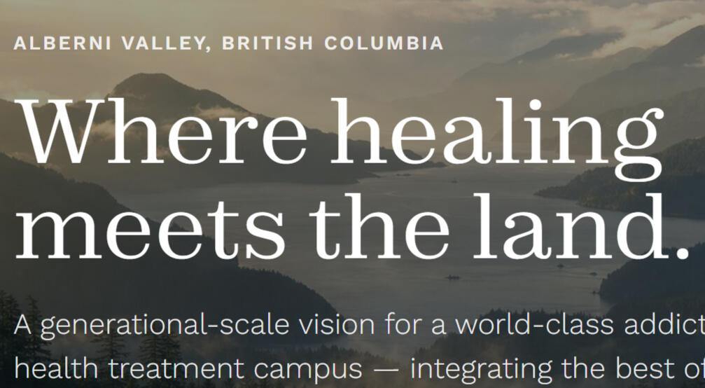 A generational-scale vision for a world-class addiction and mental health treatment campus